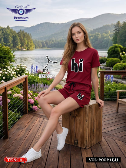 Vol 20021 J Grab It Tencil Shorts Night Suits Supplier Gujarat