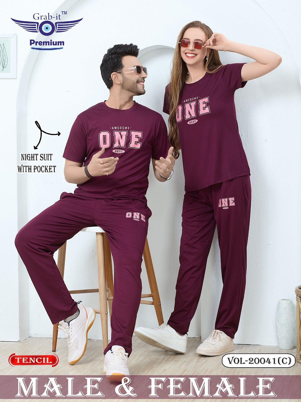 Vol 20041 C Grab It Tencil Pyjama Night Suits Supplier Gujarat