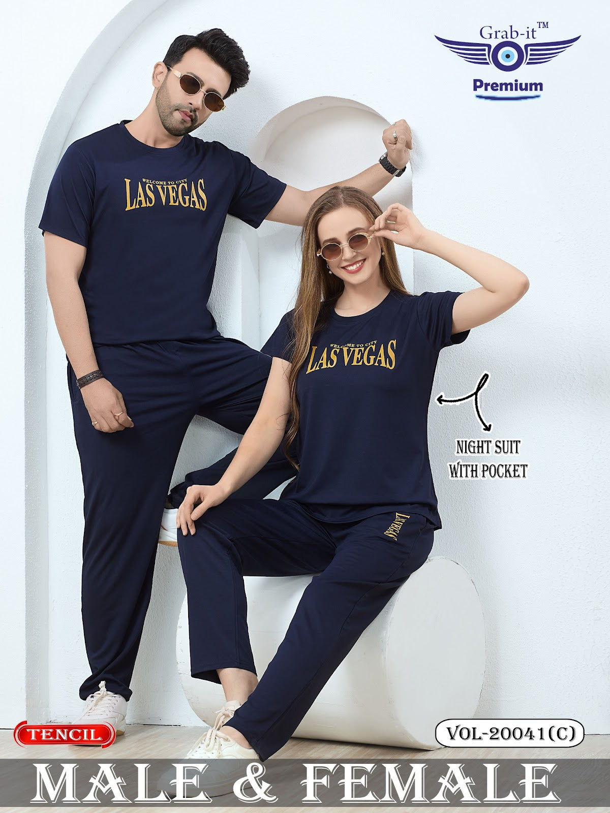 Vol 20041 C Grab It Tencil Pyjama Night Suits Supplier Gujarat