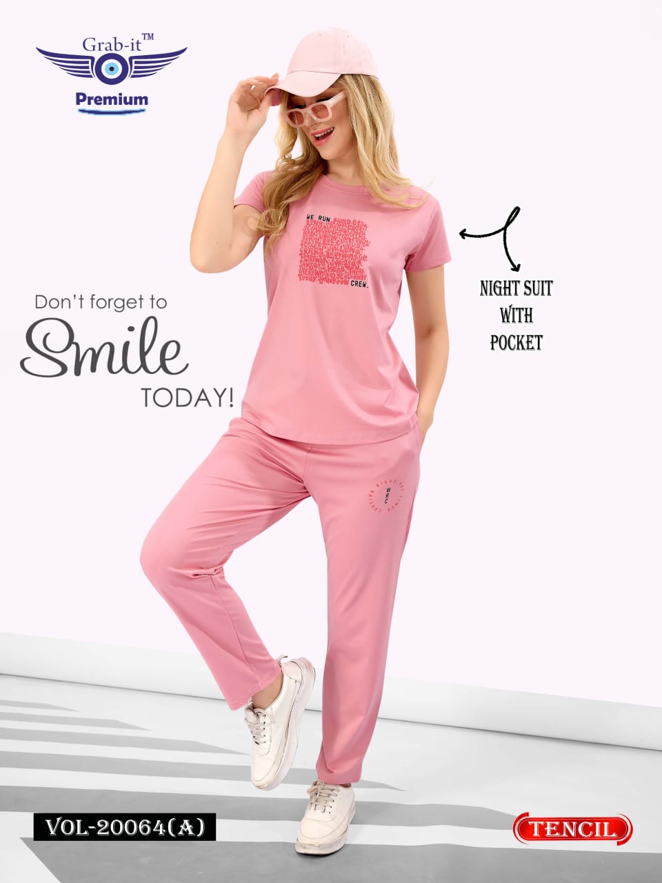 Vol 20064 A Grab It Tencil Pyjama Night Suits Exporter India