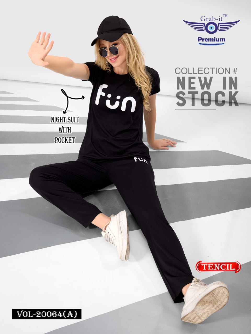 Vol 20064 A Grab It Tencil Pyjama Night Suits Exporter India