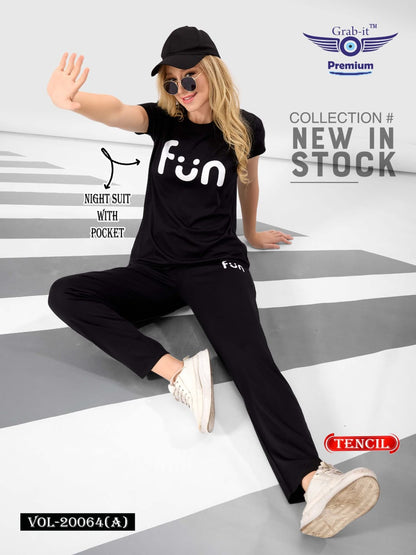 Vol 20064 A Grab It Tencil Pyjama Night Suits Exporter India