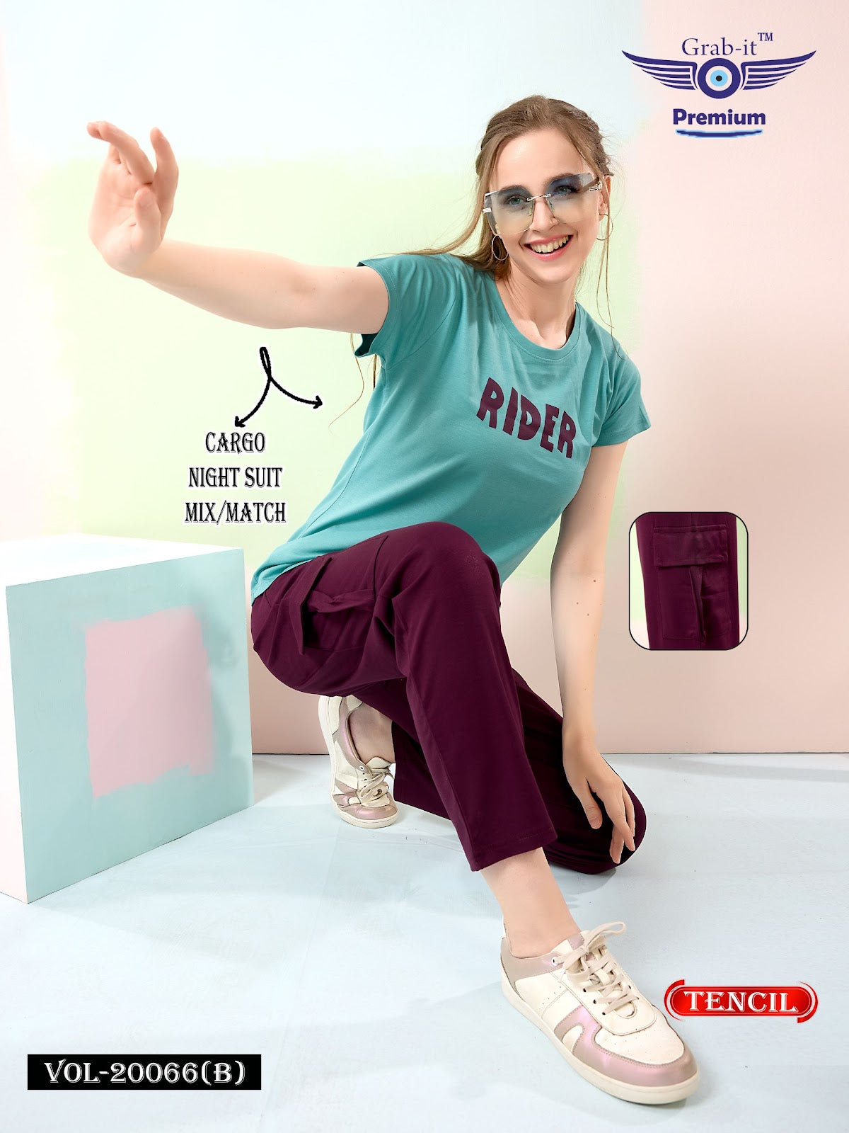 Vol 20066 B Cargo Mix Match Grab It Imported Pyjama Night Suits Wholesale Rate