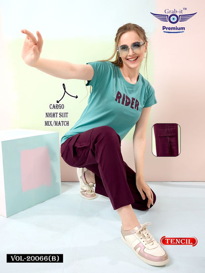 Vol 20066 B Cargo Mix Match Grab It Imported Pyjama Night Suits Wholesale Rate