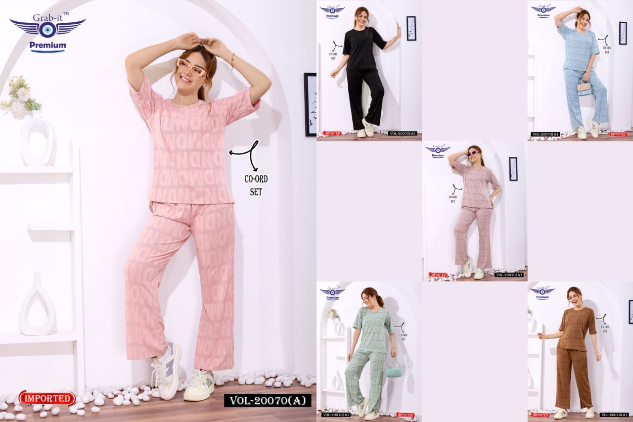 Vol 20070 A Grab It Imported Co Ord Set Wholesaler Ahmedabad