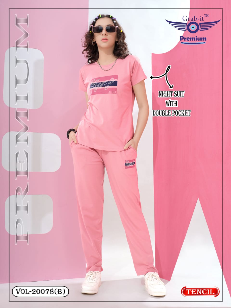 Vol 20078 B Grab It Tencil Pyjama Night Suits Exporter Gujarat