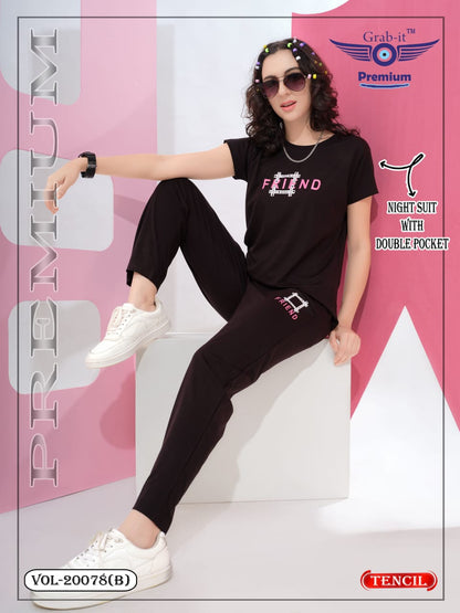 Vol 20078 B Grab It Tencil Pyjama Night Suits Exporter Gujarat