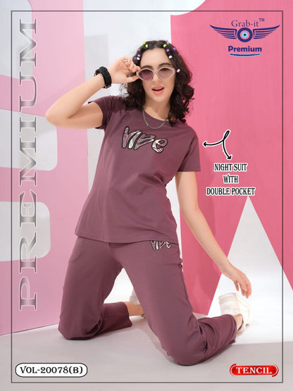 Vol 20078 B Grab It Tencil Pyjama Night Suits Exporter Gujarat