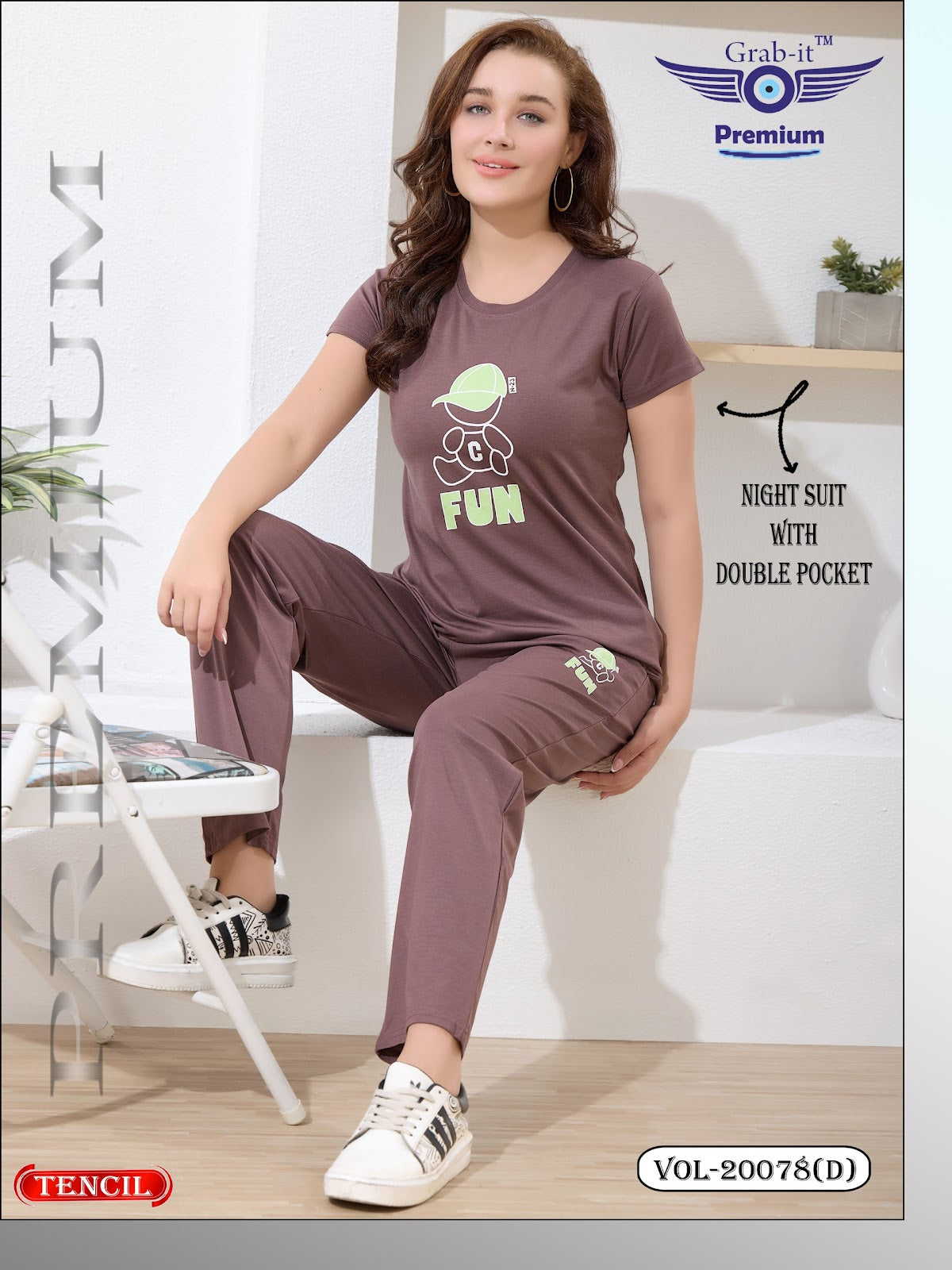 Vol 20078 D Grab It Tencil Pyjama Night Suits Manufacturer