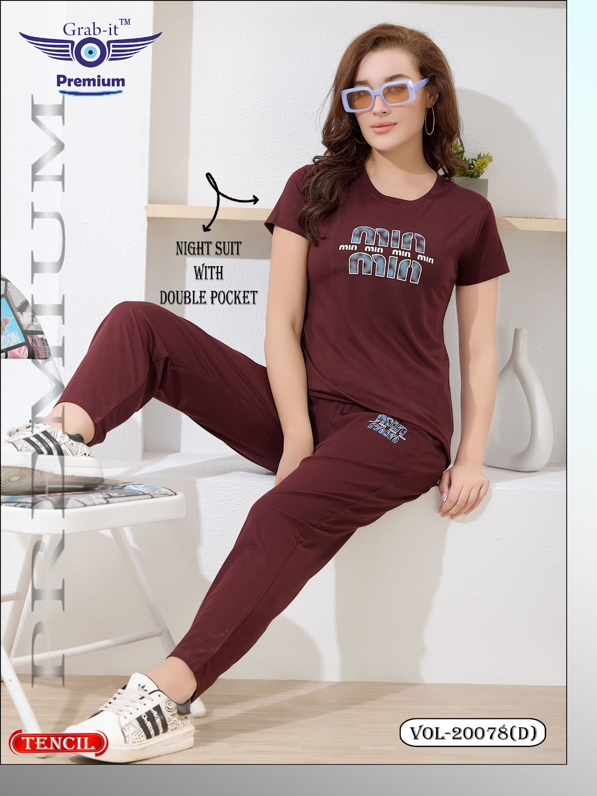 Vol 20078 D Grab It Tencil Pyjama Night Suits Manufacturer