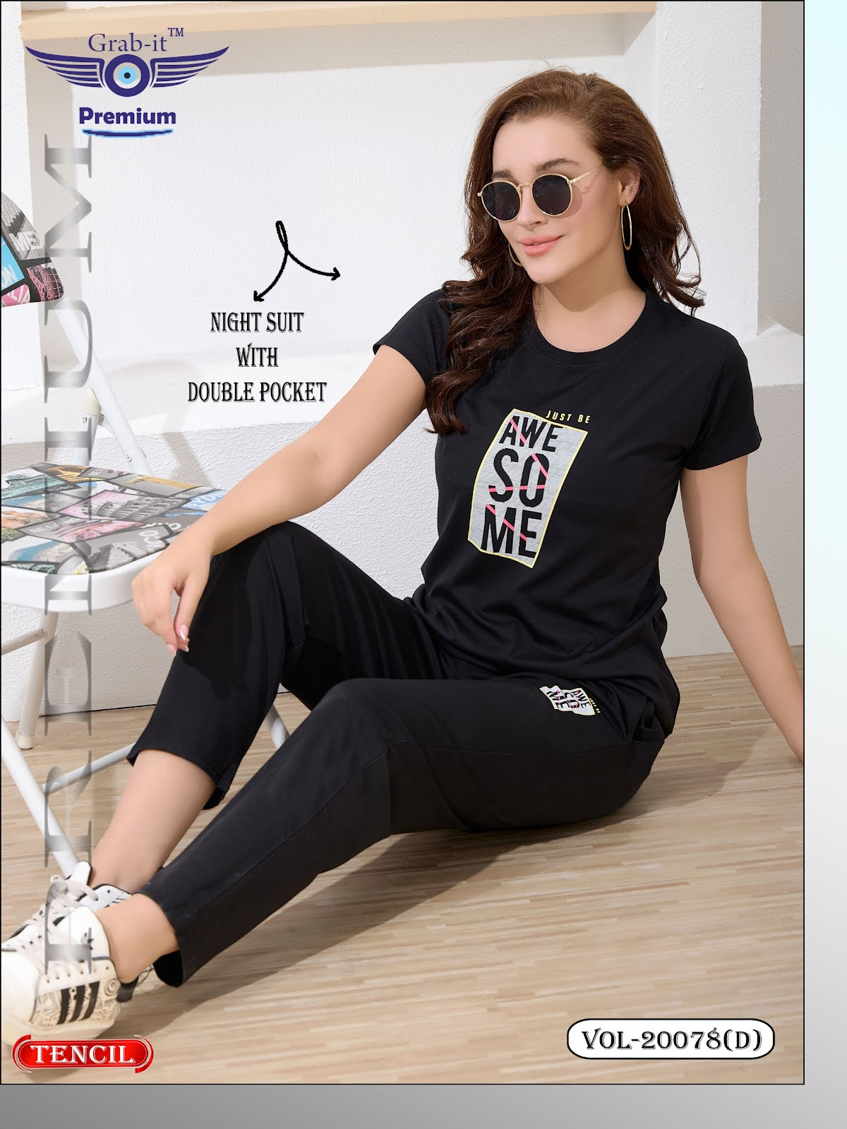 Vol 20078 D Grab It Tencil Pyjama Night Suits Manufacturer