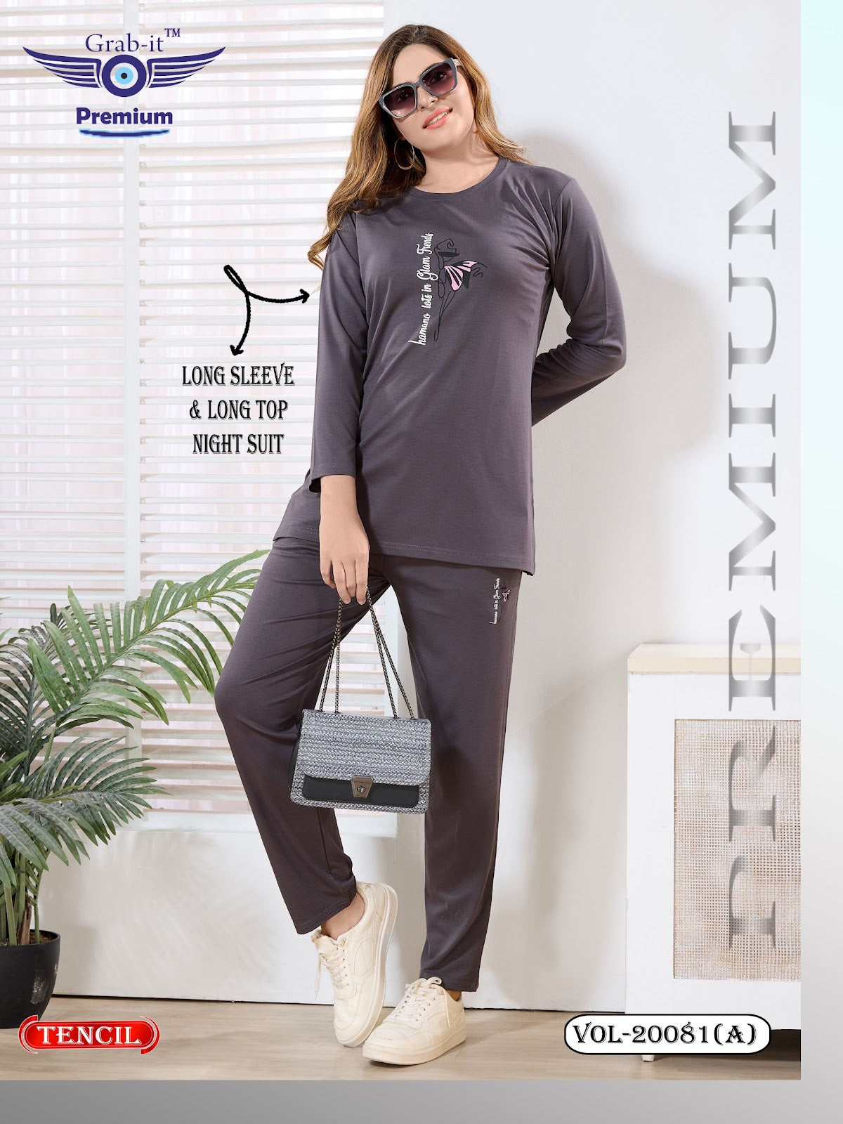 Vol 20081 A Grab It Tencil Full Sleeve Night Suits Manufacturer Ahmedabad