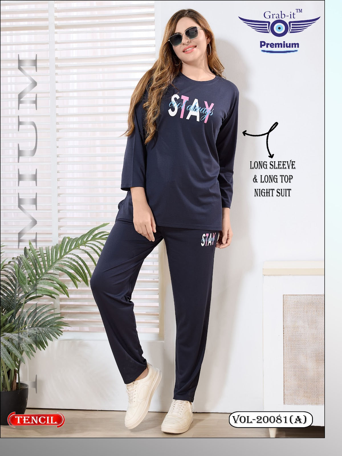 Vol 20081 A Grab It Tencil Full Sleeve Night Suits Manufacturer Ahmedabad