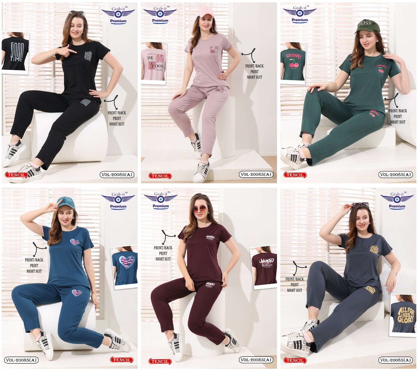 Vol 20085 A Grab It Tencil Pyjama Night Suits Exporter Ahmedabad