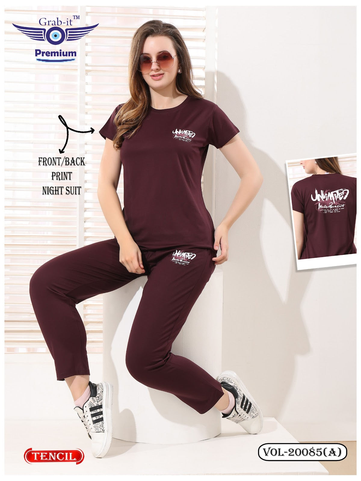 Vol 20085 A Grab It Tencil Pyjama Night Suits Exporter Ahmedabad