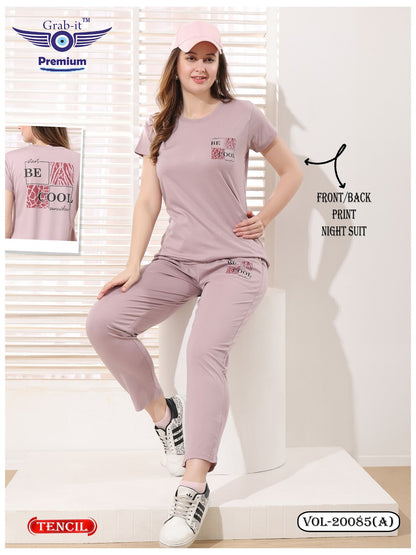 Vol 20085 A Grab It Tencil Pyjama Night Suits Exporter Ahmedabad