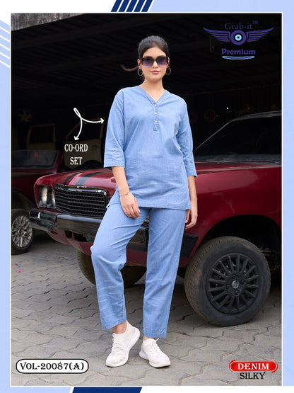 Vol 20087 A Grab It Denim Co Ord Set Wholesaler India
