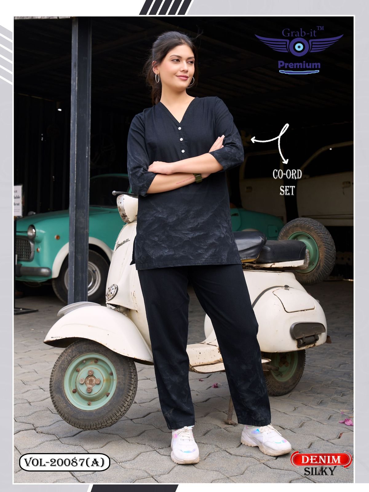 Vol 20087 A Grab It Denim Co Ord Set Wholesaler India