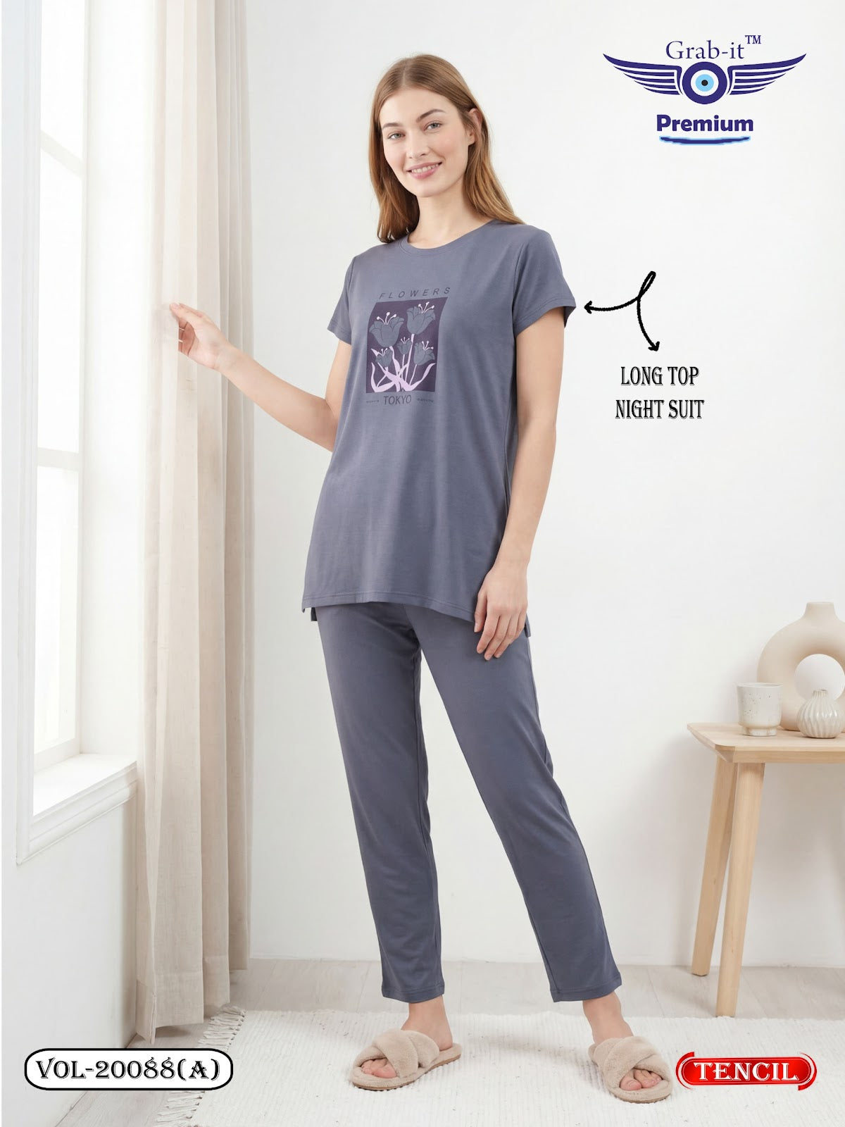 Vol 20088 A Grab It Tencil Kurta Night Suits Wholesale Rate