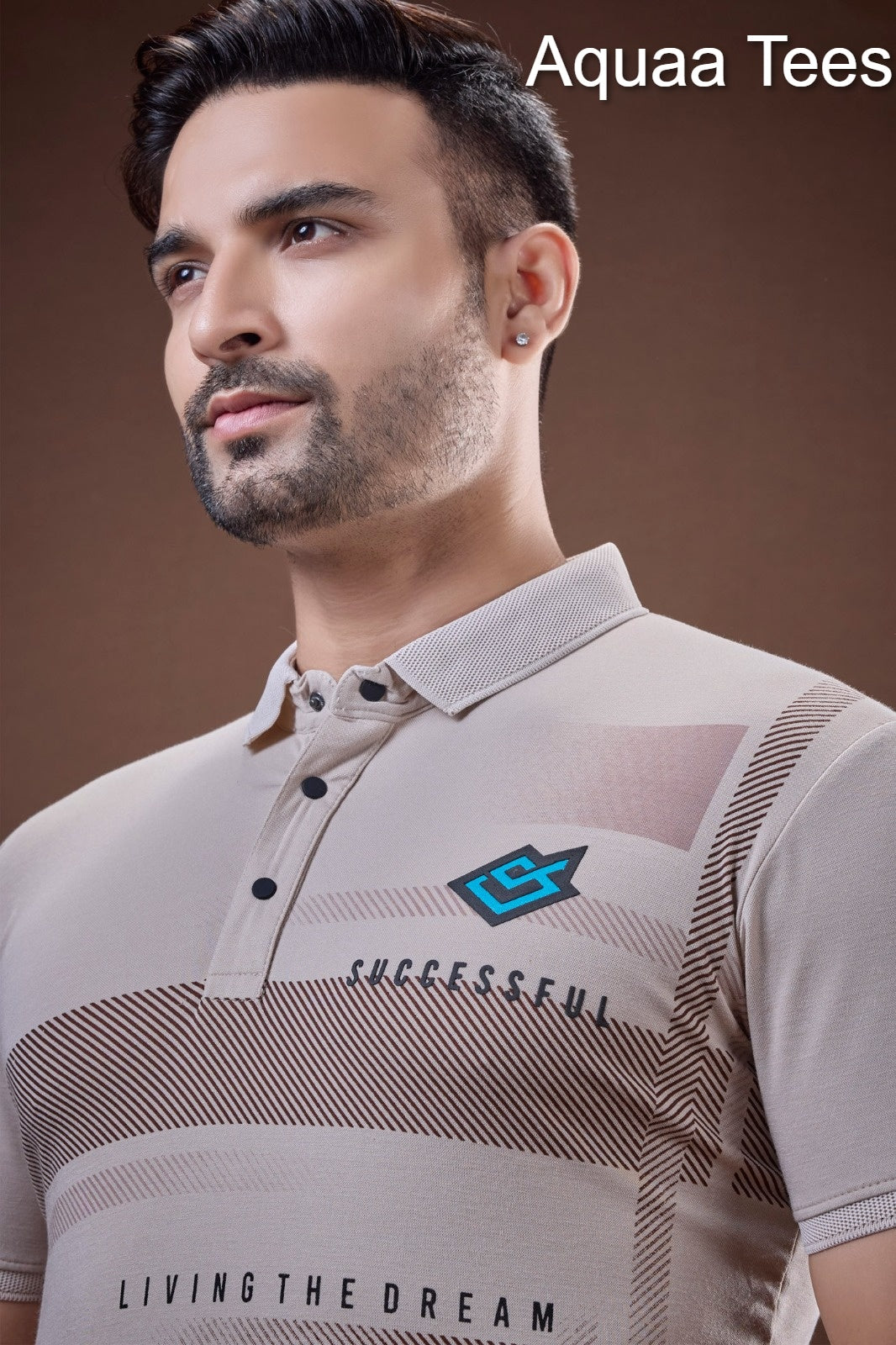 Vol 200 Aquaa Tees Tencil Lycra Mens Tshirts Exporter India