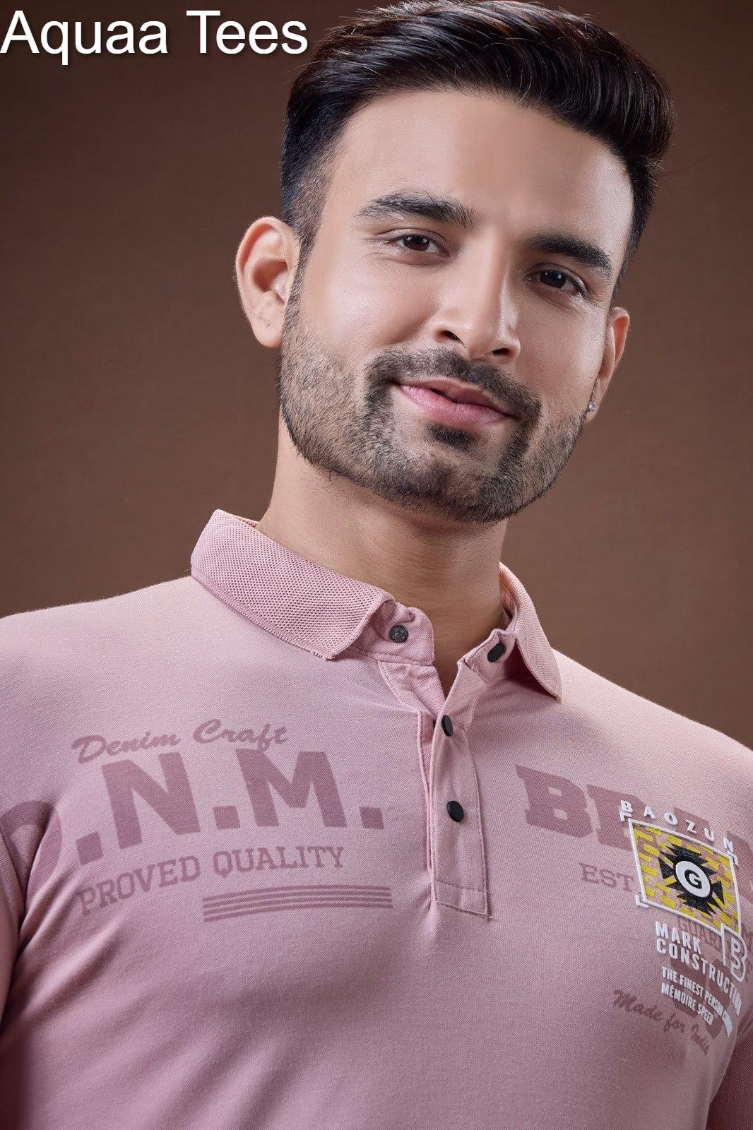 Vol 200 Aquaa Tees Tencil Lycra Mens Tshirts Exporter India