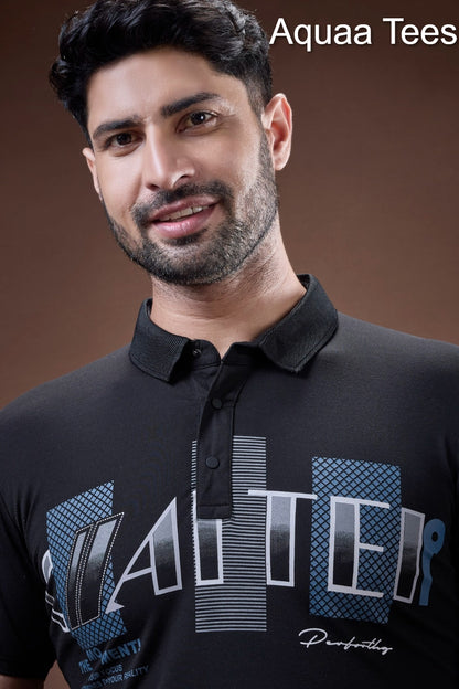 Vol 200 Aquaa Tees Tencil Lycra Mens Tshirts Exporter India