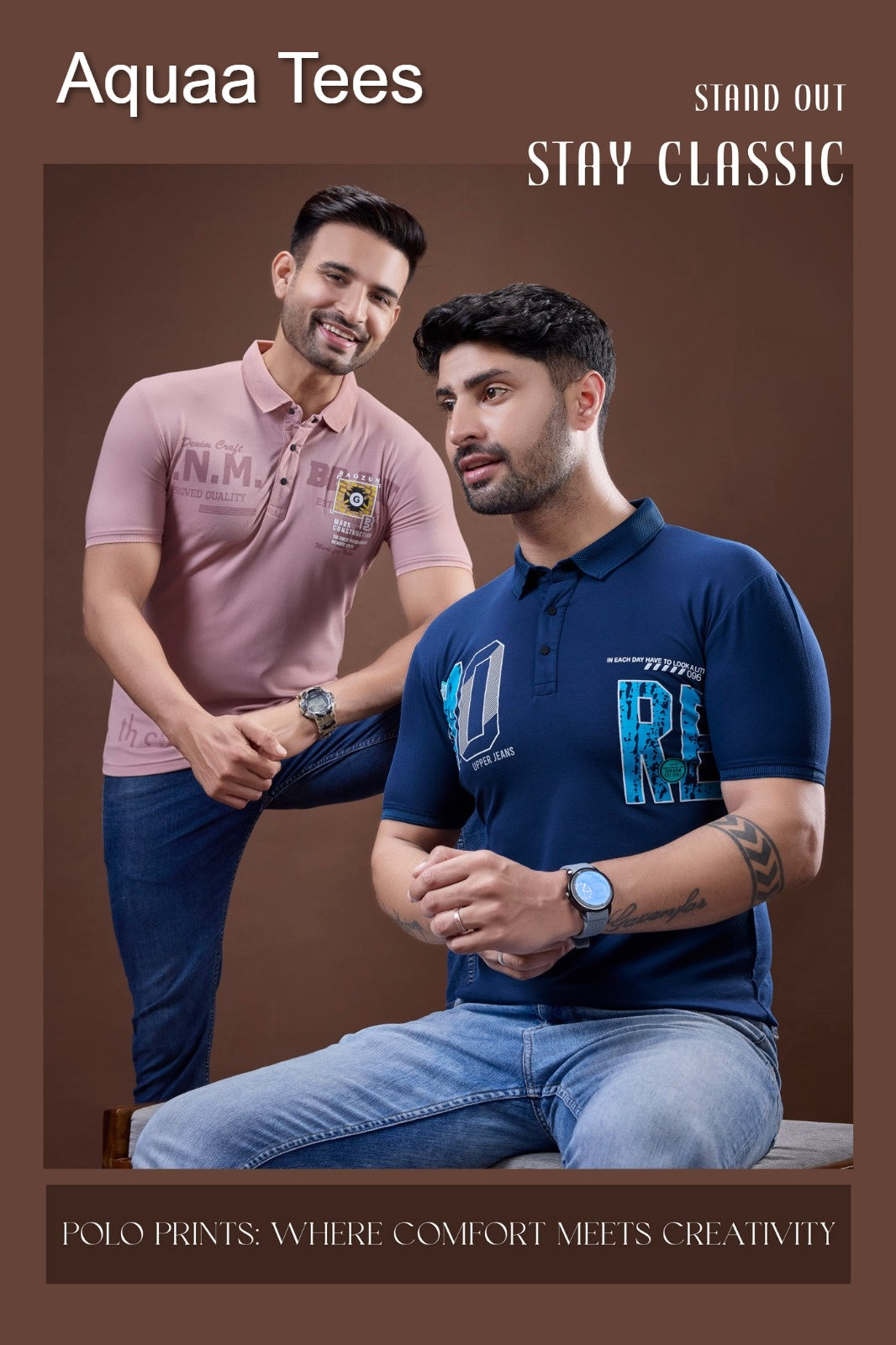 Vol 200 Aquaa Tees Tencil Lycra Mens Tshirts Exporter India