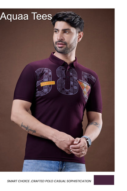 Vol 200 Aquaa Tees Tencil Lycra Mens Tshirts Exporter India
