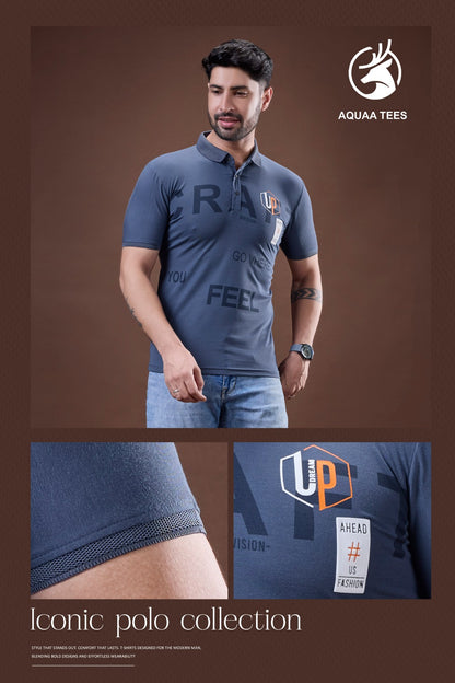Vol 200 Aquaa Tees Tencil Lycra Mens Tshirts Exporter India