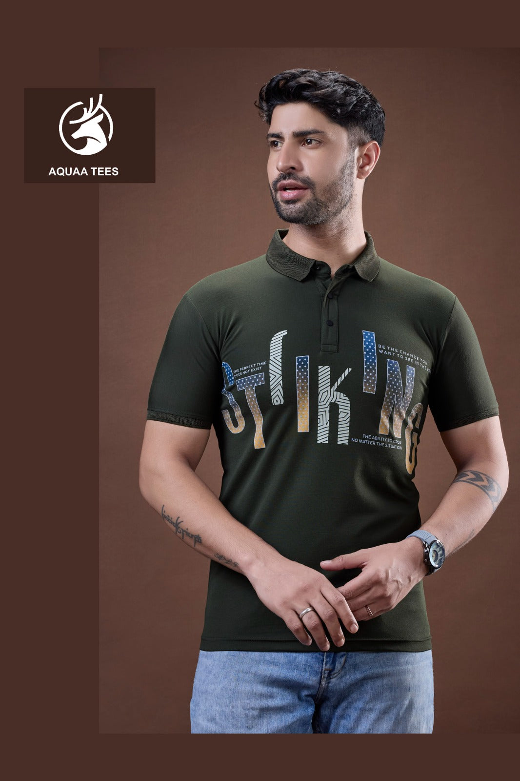 Vol 200 Aquaa Tees Tencil Lycra Mens Tshirts Exporter India