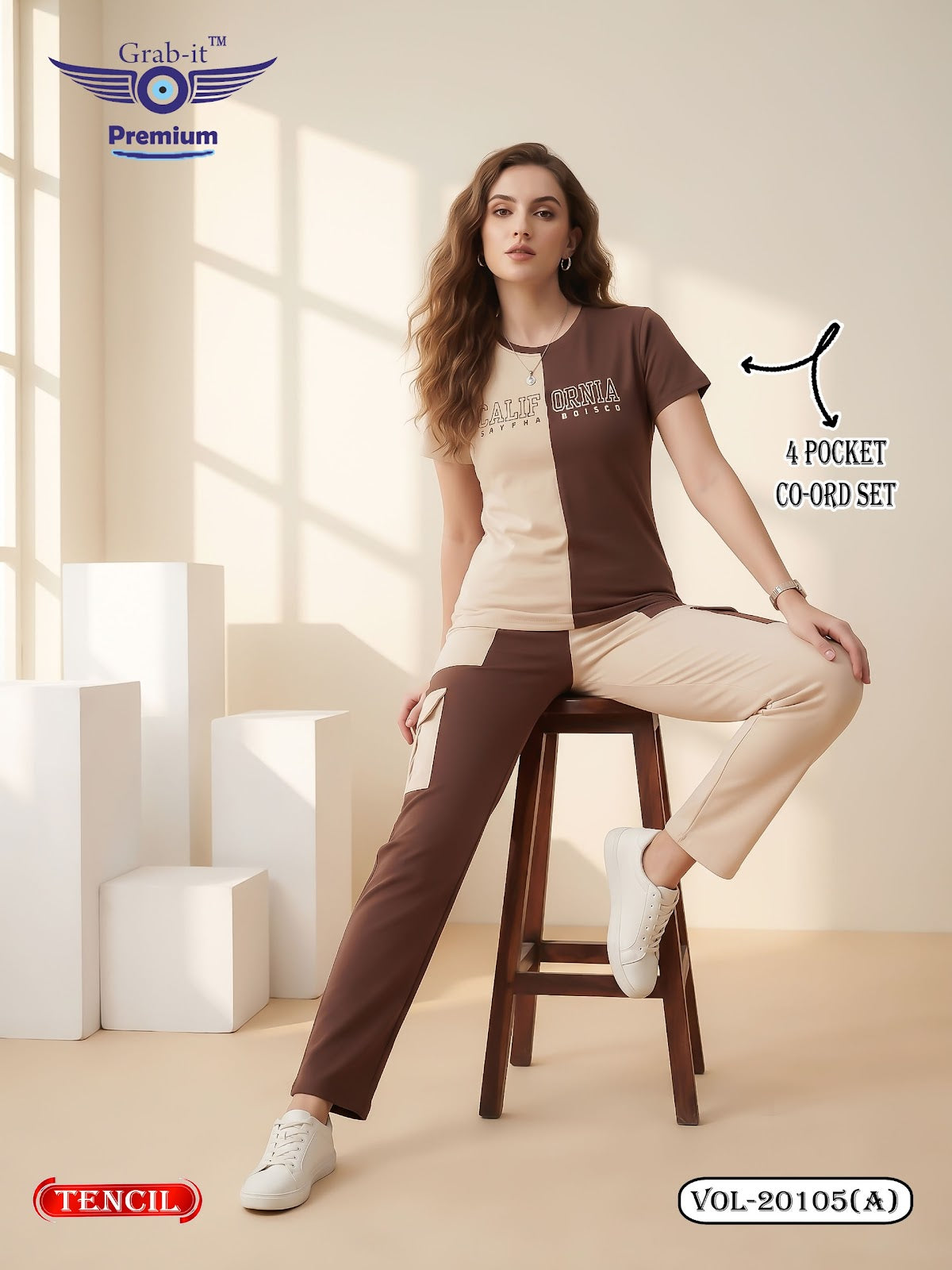 Vol 20105 A Cargo Grab It Tencil Co Ord Set Supplier