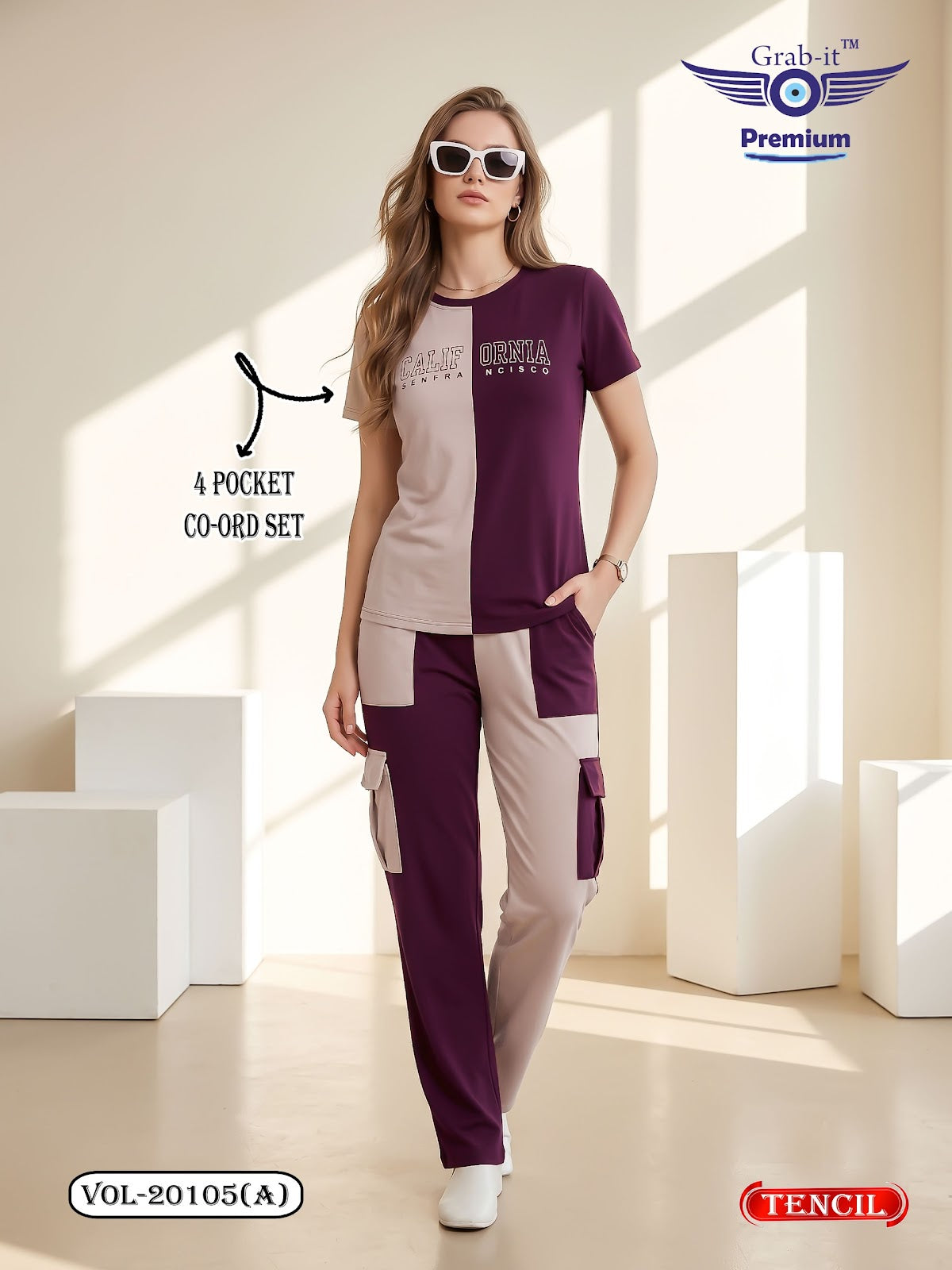 Vol 20105 A Cargo Grab It Tencil Co Ord Set Supplier