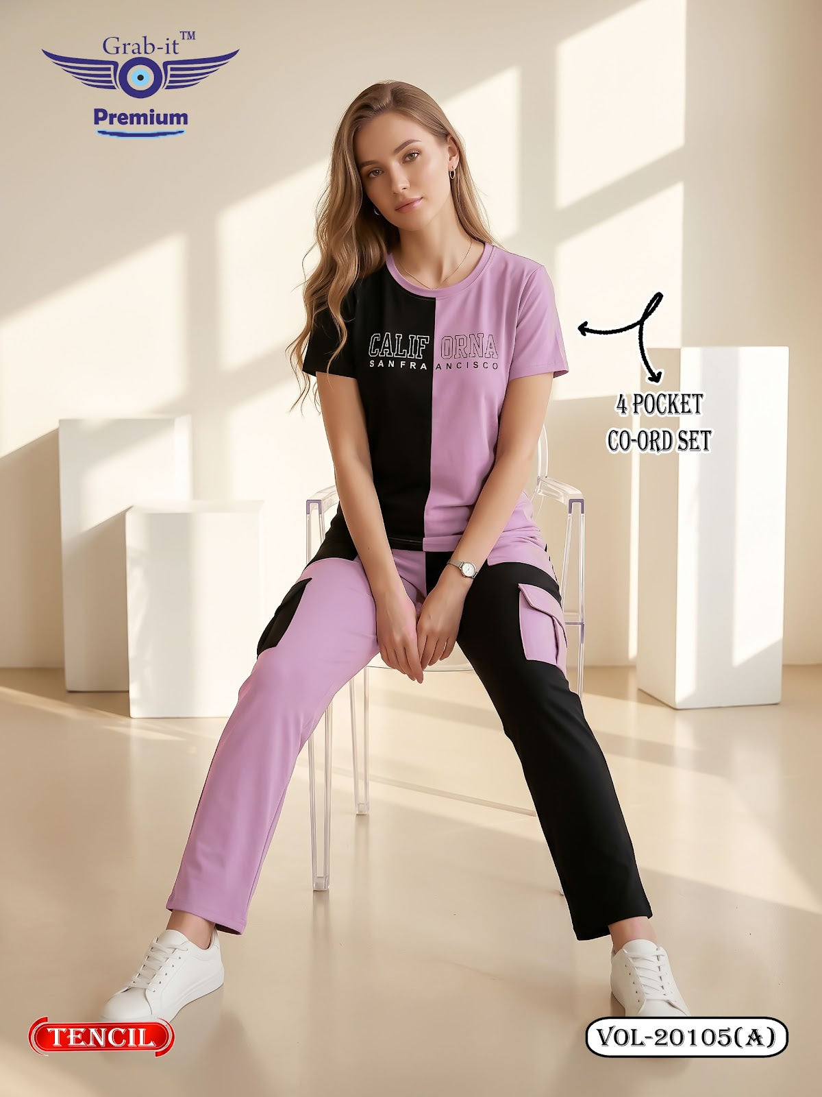 Vol 20105 A Cargo Grab It Tencil Co Ord Set Supplier
