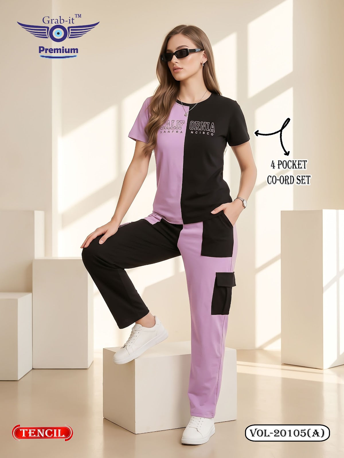 Vol 20105 A Cargo Grab It Tencil Co Ord Set Supplier