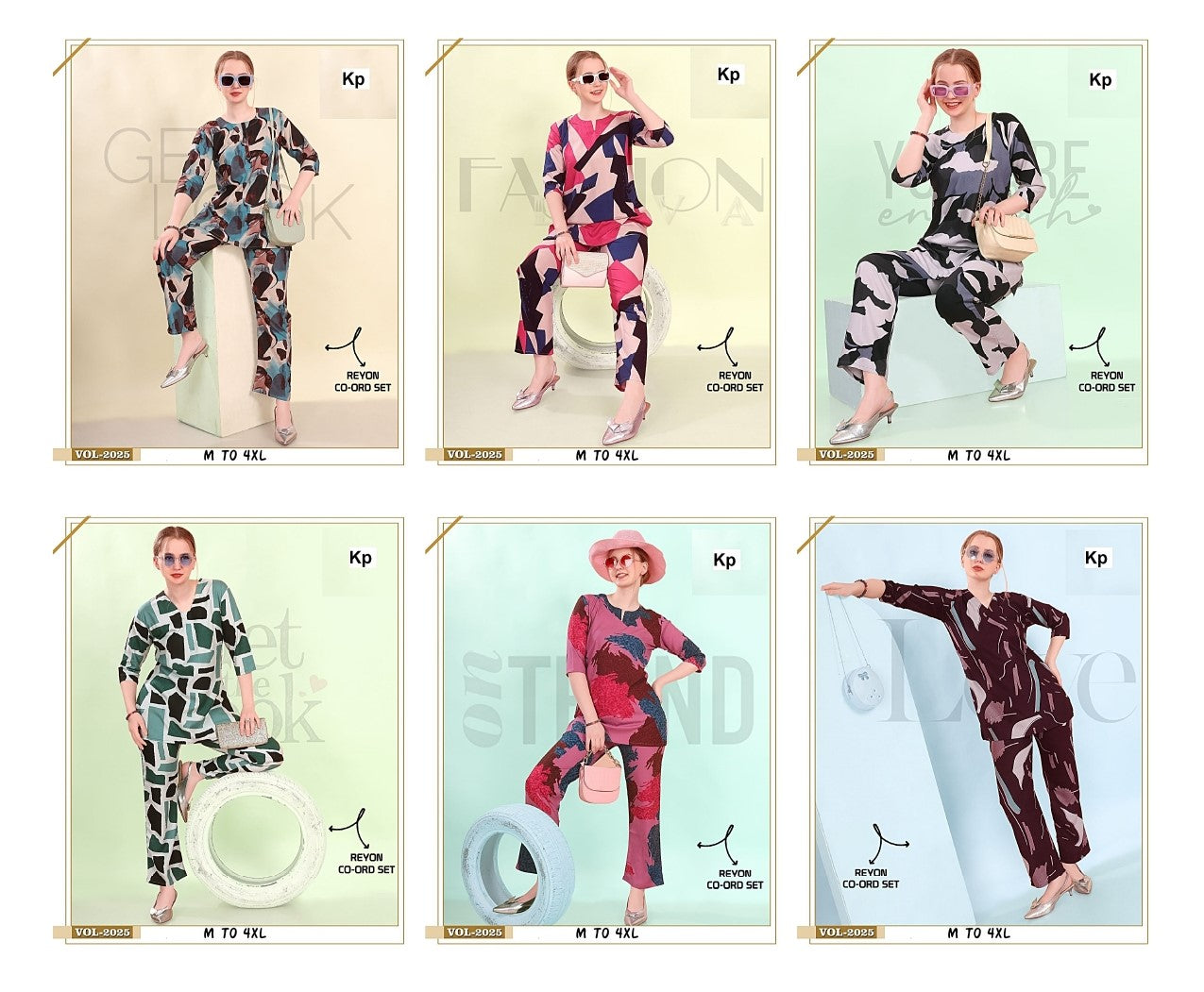 Vol 2025 Kp Reyon Co Ord Set Wholesaler Gujarat