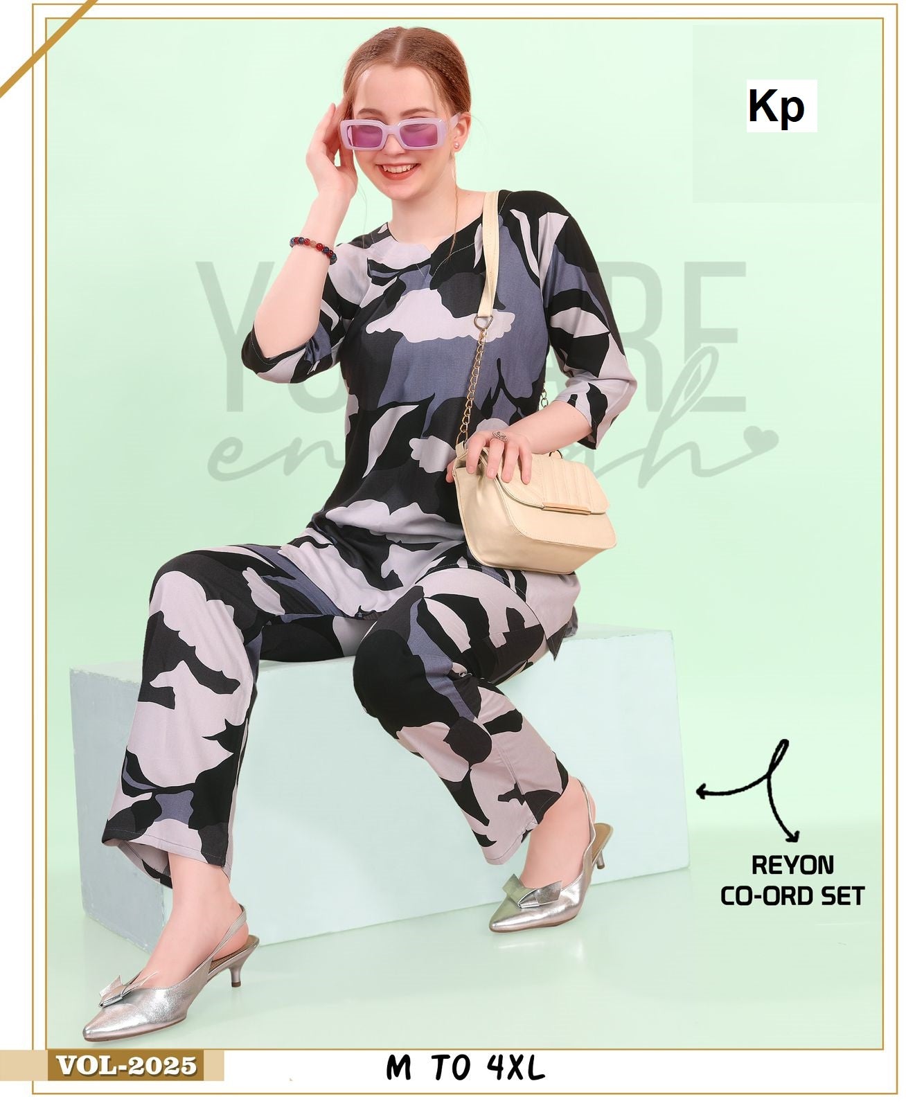 Vol 2025 Kp Reyon Co Ord Set Wholesaler Gujarat