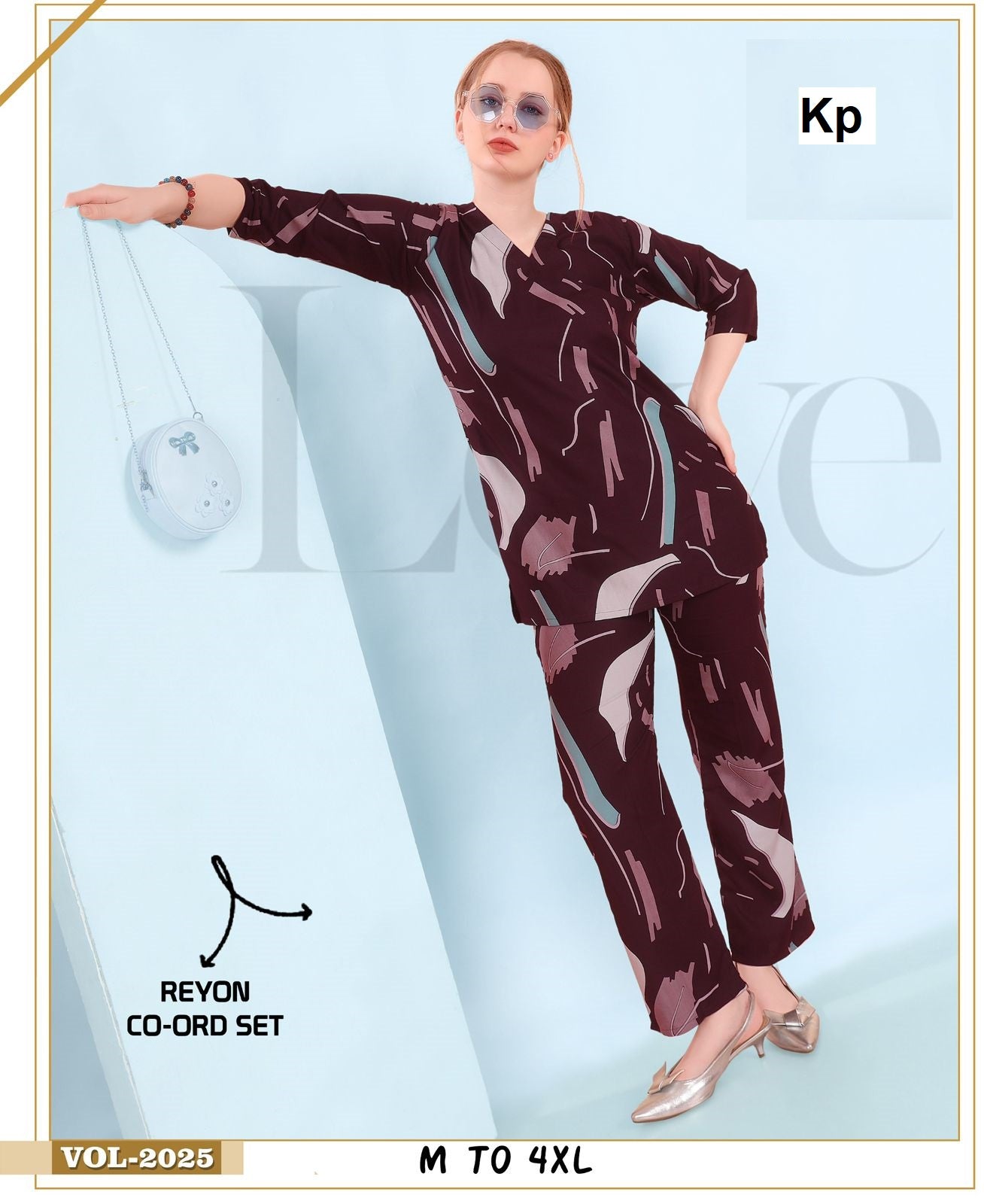 Vol 2025 Kp Reyon Co Ord Set Wholesaler Gujarat