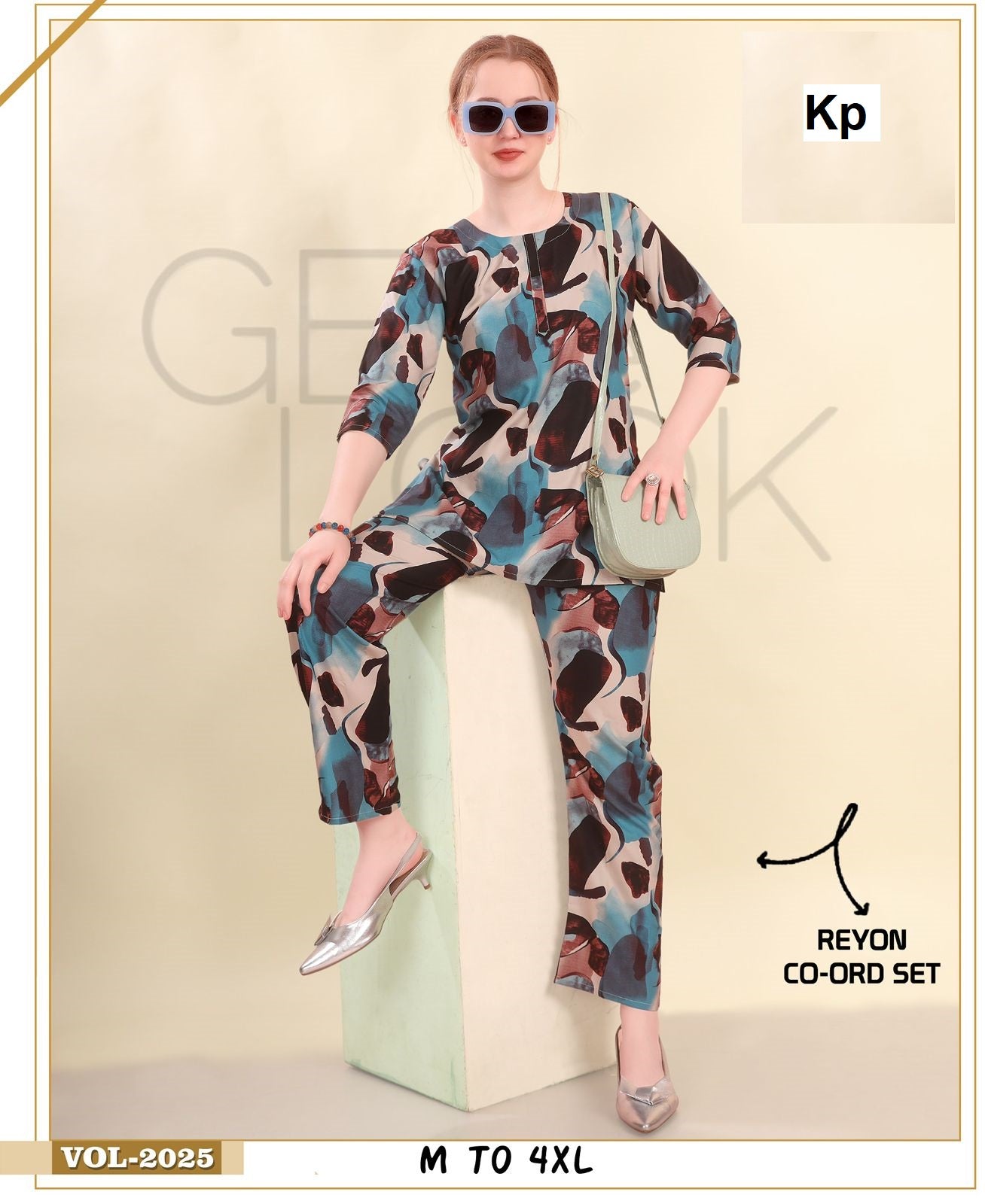 Vol 2025 Kp Reyon Co Ord Set Wholesaler Gujarat