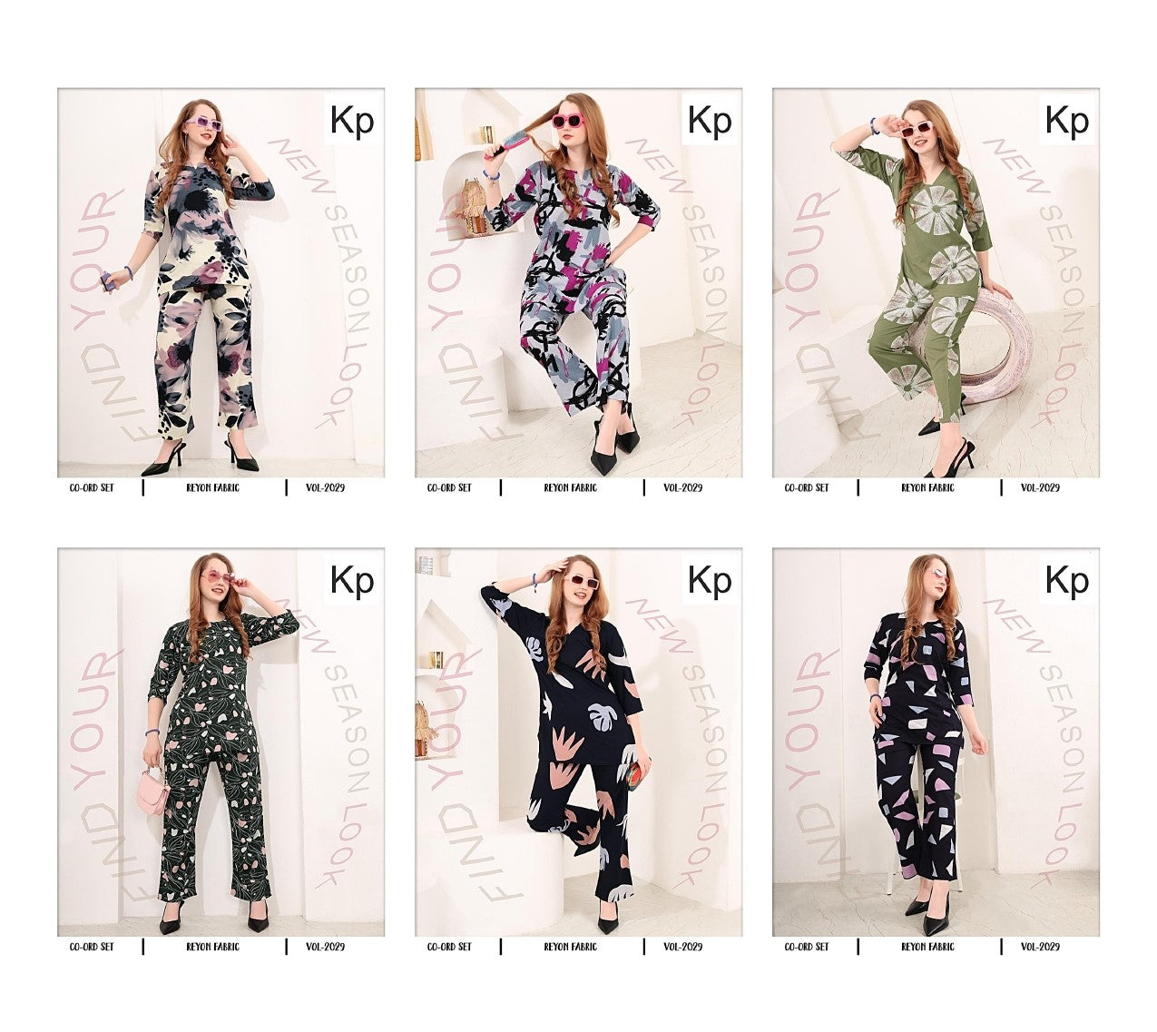 Vol 2029 Kp Rayon Co Ord Set Exporter