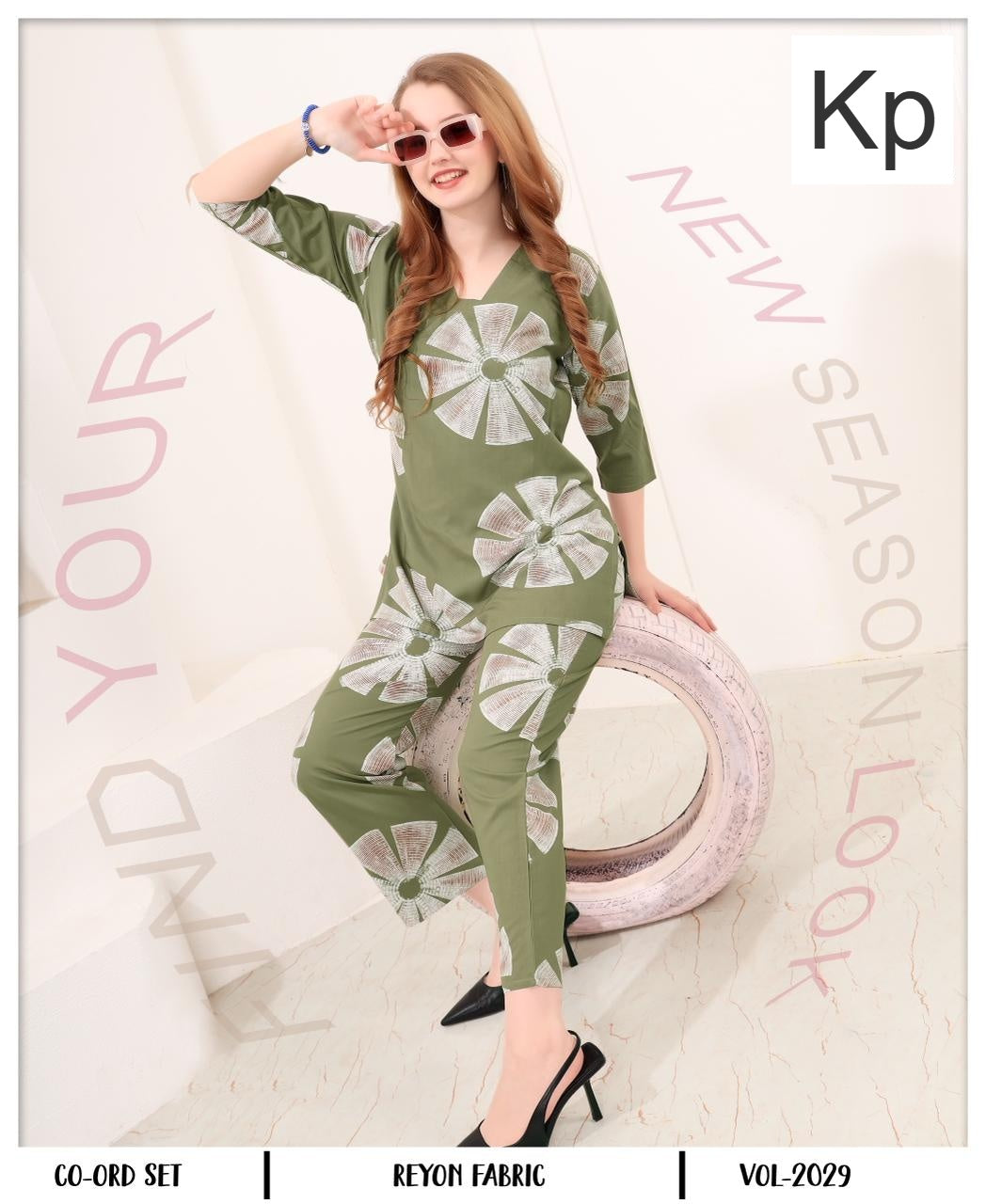 Vol 2029 Kp Rayon Co Ord Set Exporter