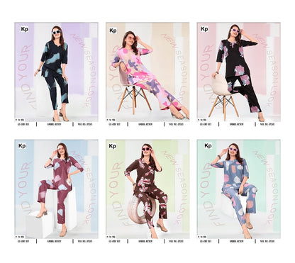 Vol 2030 Kp Reyon Co Ord Set Manufacturer