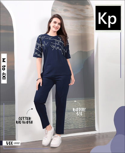 Vol 2032 Colors Kp Cotton Pyjama Night Suits Exporter Ahmedabad
