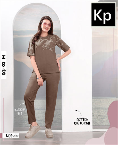 Vol 2032 Colors Kp Cotton Pyjama Night Suits Exporter Ahmedabad