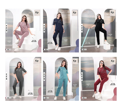 Vol 2032 Kp Cotton Biowashed Pyjama Night Suits Wholesale Price