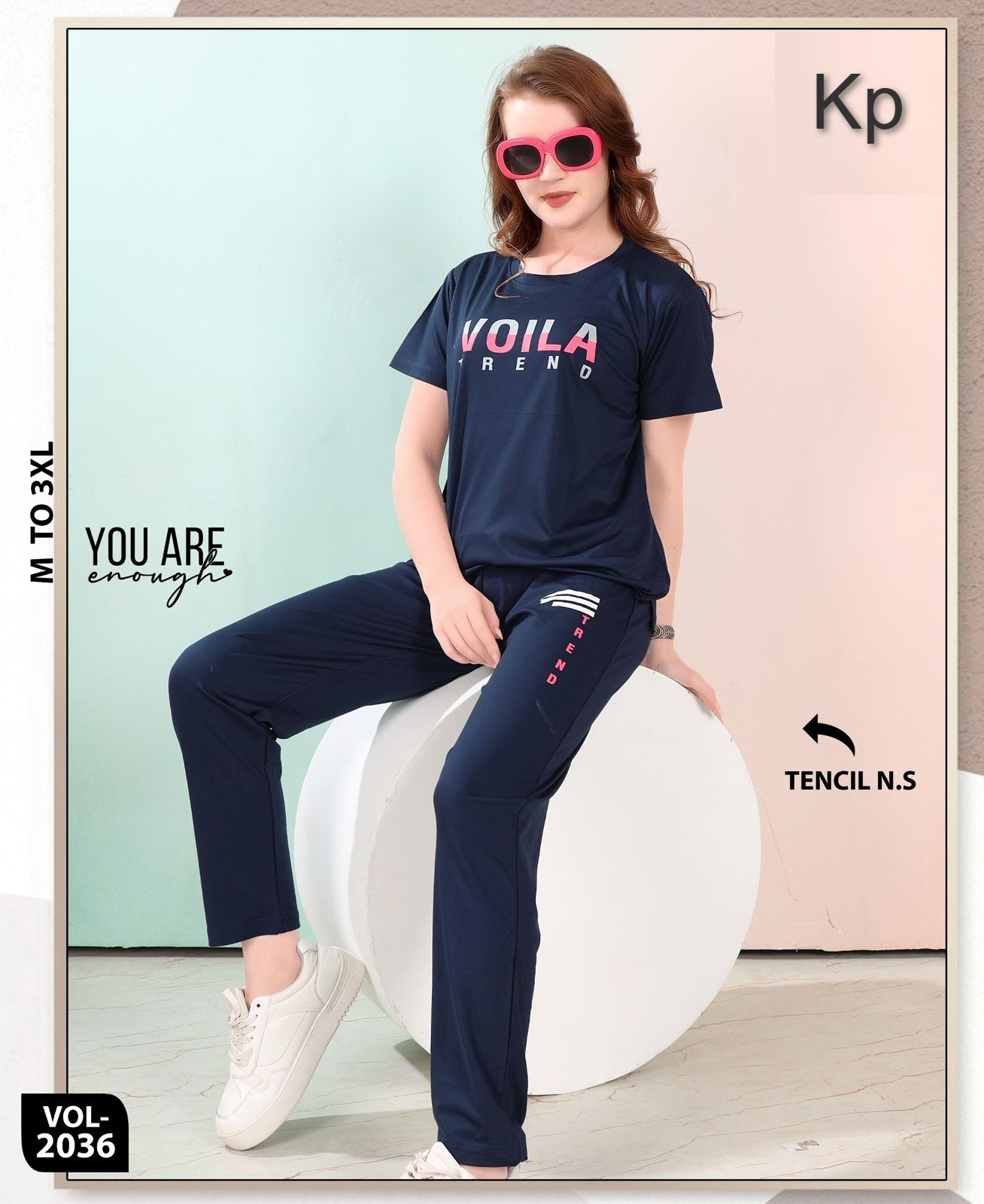 Vol 2036 Kp Tencil Pyjama Night Suits Wholesale Price