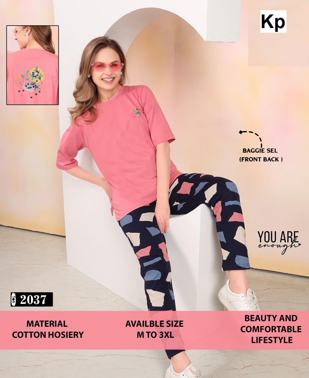 Vol 2037 Kp Cotton Pyjama Night Suits Wholesale Rate