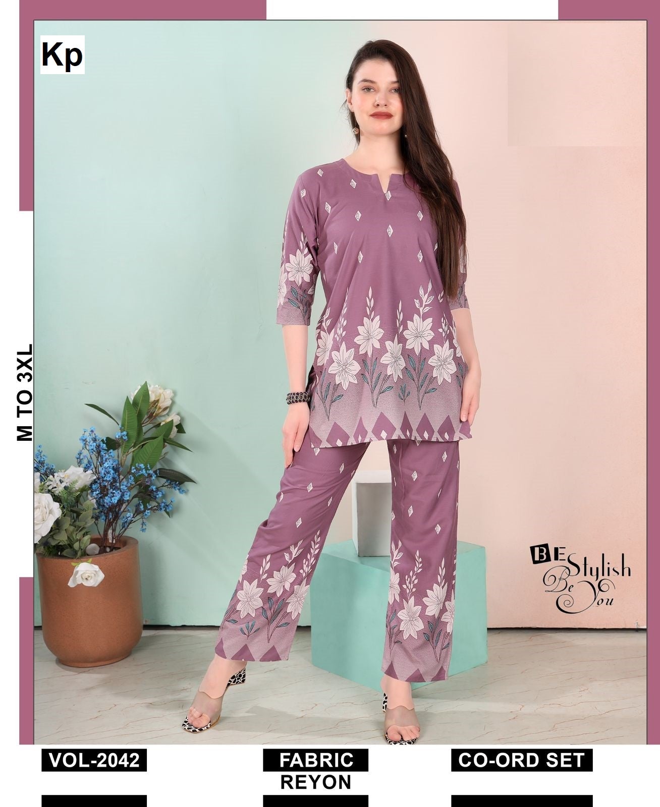 Vol 2042 Kp Rayon Co Ord Set Manufacturer Gujarat