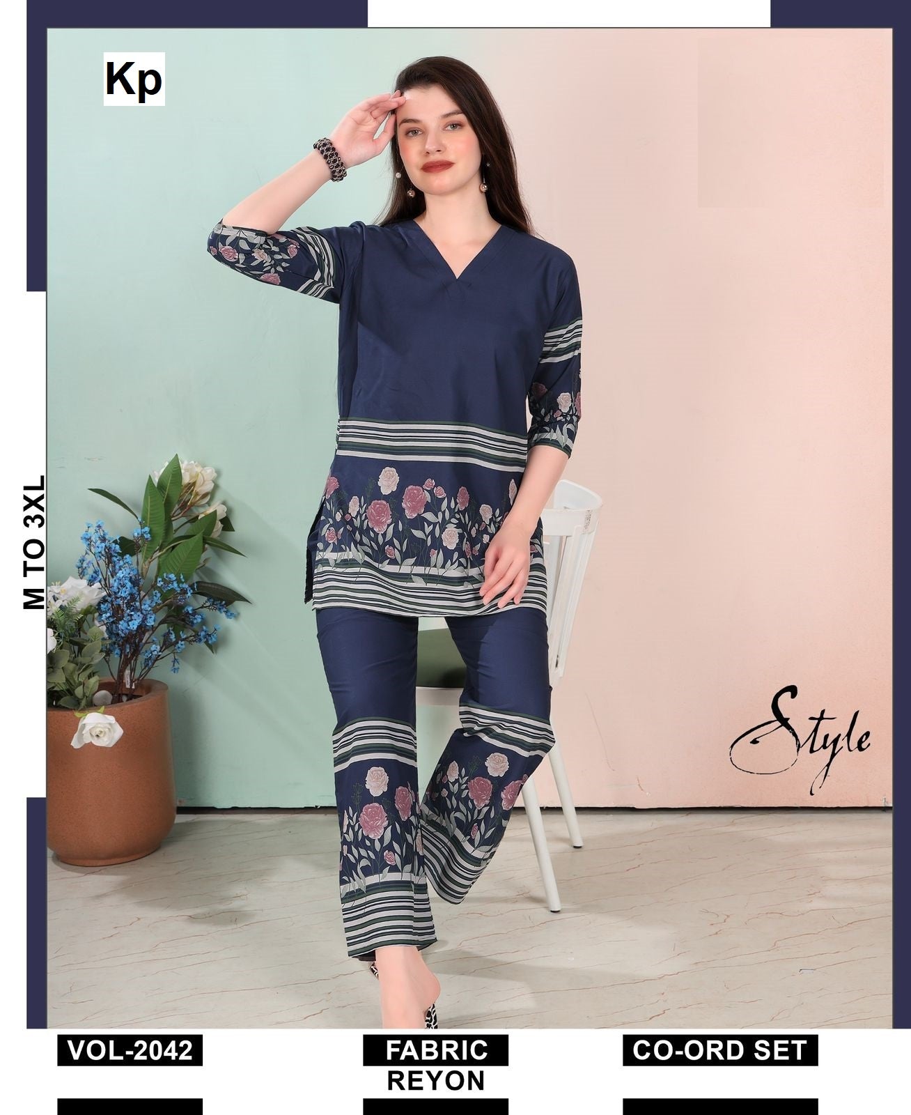 Vol 2042 Kp Rayon Co Ord Set Manufacturer Gujarat