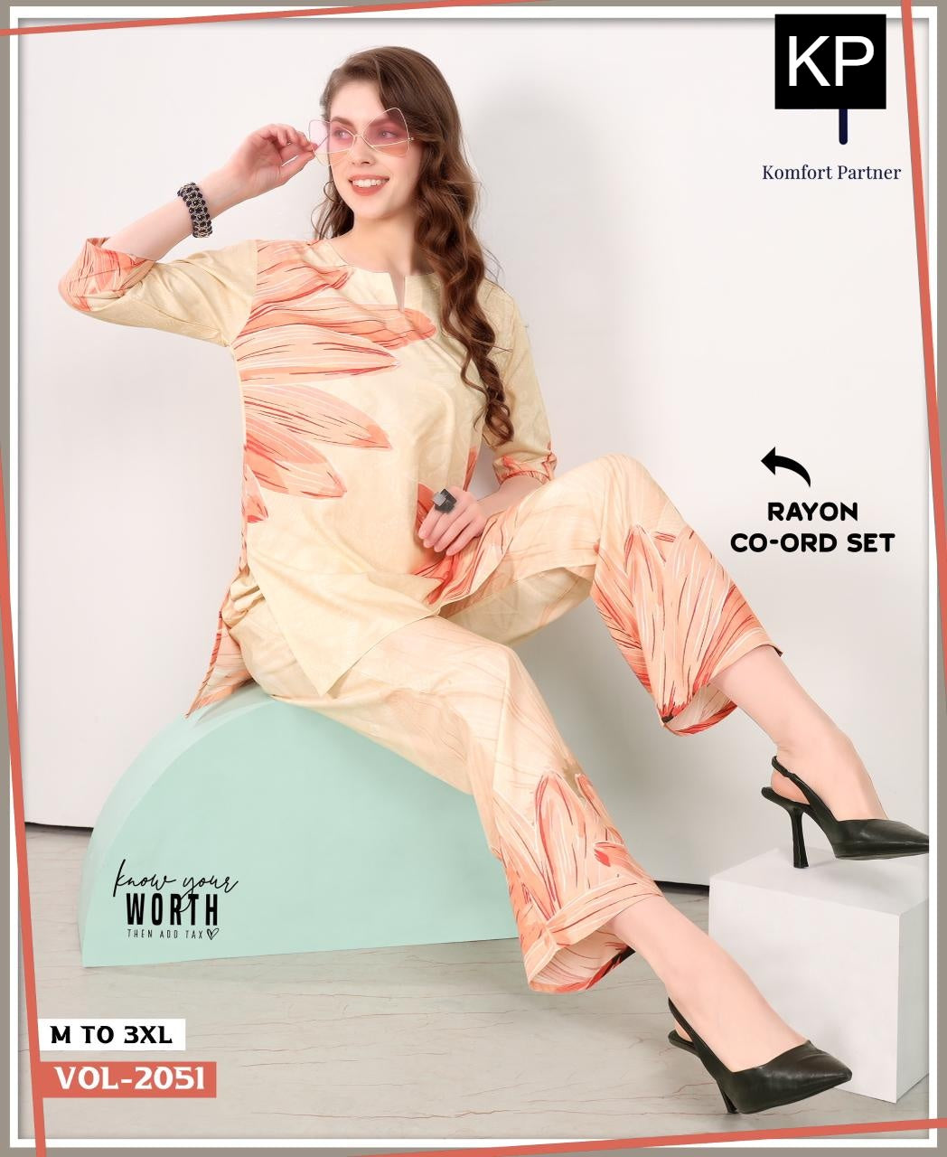 Vol 2051 Kp Rayon Co Ord Set Wholesale Price