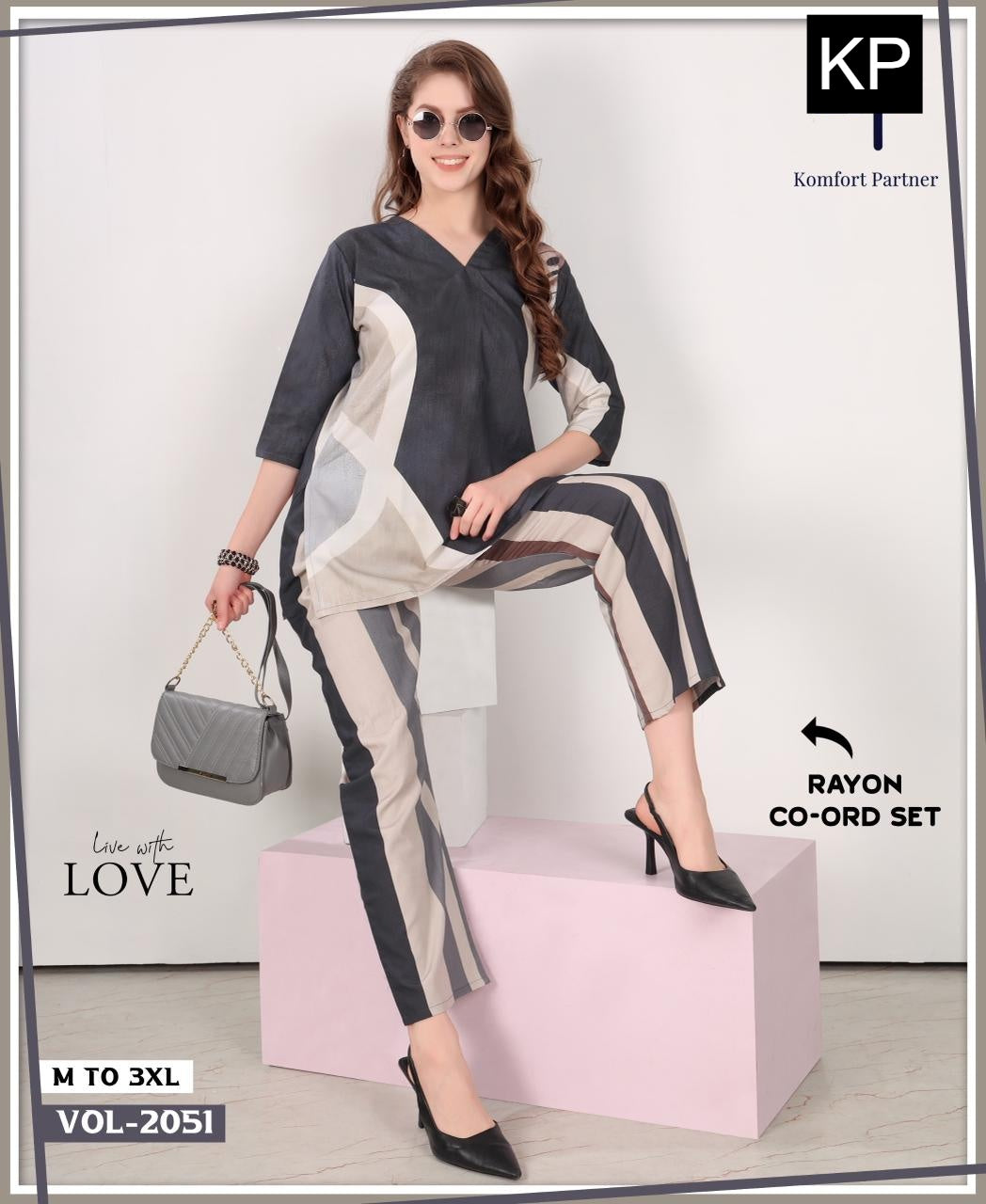 Vol 2051 Kp Rayon Co Ord Set Wholesale Price